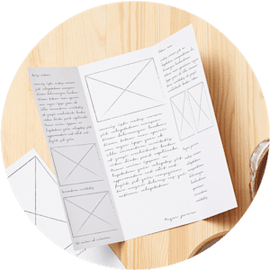 2. Lay out your content.