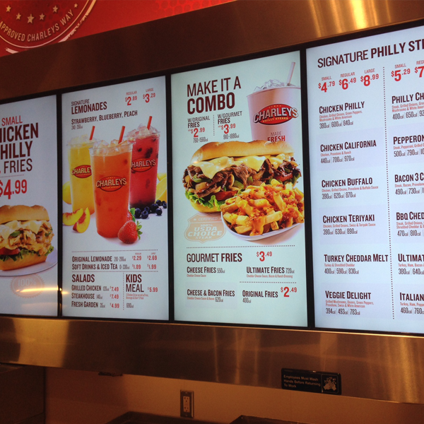 Menu boards